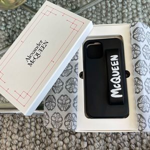 Alexander McQueen Black Phone Case